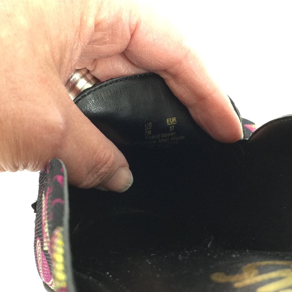 Circus by Sam Edelman Mules beetle rhinestone star embellished tapestry mules - Picture 6 of 8